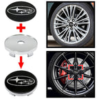 For Subaru STI XV Tribeca Forester Impreza Outback Legacy  56/60mm Car Wheel Center Badge Stickers Hub Cover Emblem Decal