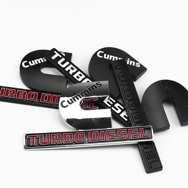 CUMMINS TURBO DIESEL Logo Car Stickers for RAM 1500 2500 Refit Accessories Side Body Decorative Decals