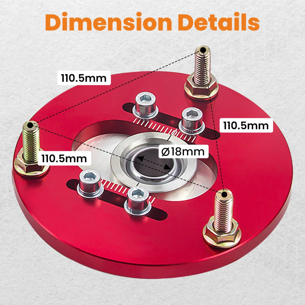 Front Camber Plate Upper Mount  for BMW E36 3 Series 320i,323i,325i 328i 1993-1999 Suspension Top Mounts