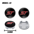 4Pcs 56mm 60mm 54mm Car Wheel Center Hub Cap Rim Cover Stickers For Ford Focus Mondeo Edge Ecosport Ranger Fiesta Fusion Kuga