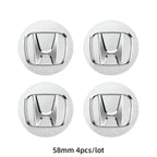 ABS Wheel Center Cap Wheels Tyre Car Wheel Center Cap Set Vehicles Cover For Honda Civic Fit Jazz Accord Pilot CRV Odyssey