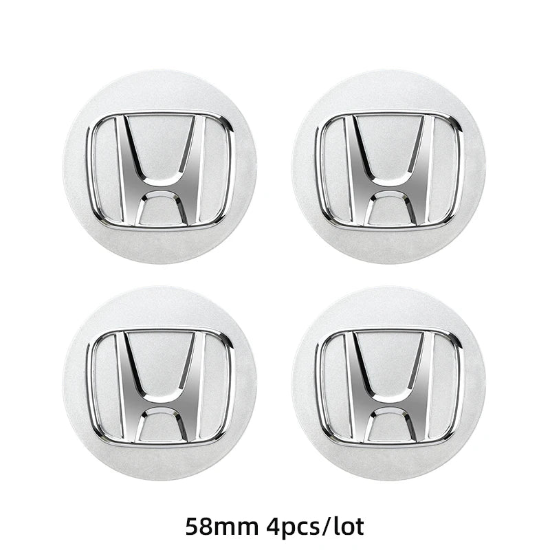 ABS Wheel Center Cap Wheels Tyre Car Wheel Center Cap Set Vehicles Cover For Honda Civic Fit Jazz Accord Pilot CRV Odyssey