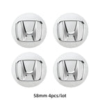 ABS Wheel Center Cap Wheels Tyre Car Wheel Center Cap Set Vehicles Cover For Honda Civic Fit Jazz Accord Pilot CRV Odyssey