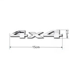 3D Metal 4X4 Letter Emblem Badge Stickers Car Trunk Logo For Jeep Wrangler Grand Cherokee Compass Overland Decor Accessories