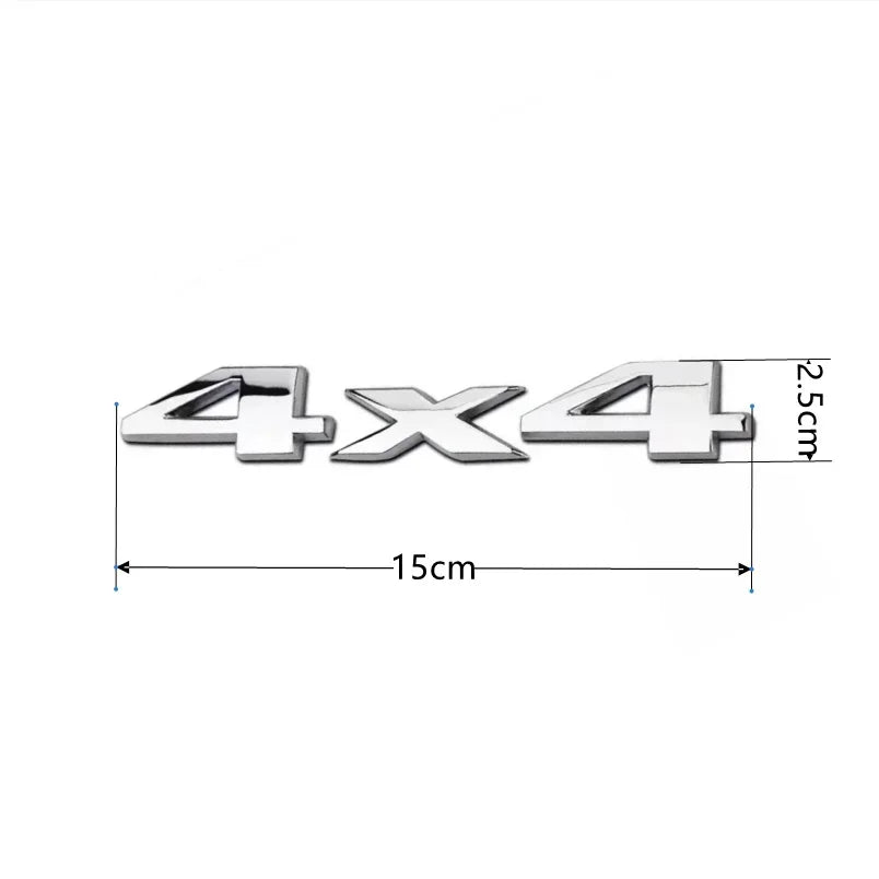3D Metal 4X4 Letter Emblem Badge Stickers Car Trunk Logo For Jeep Wrangler Grand Cherokee Compass Overland Decor Accessories