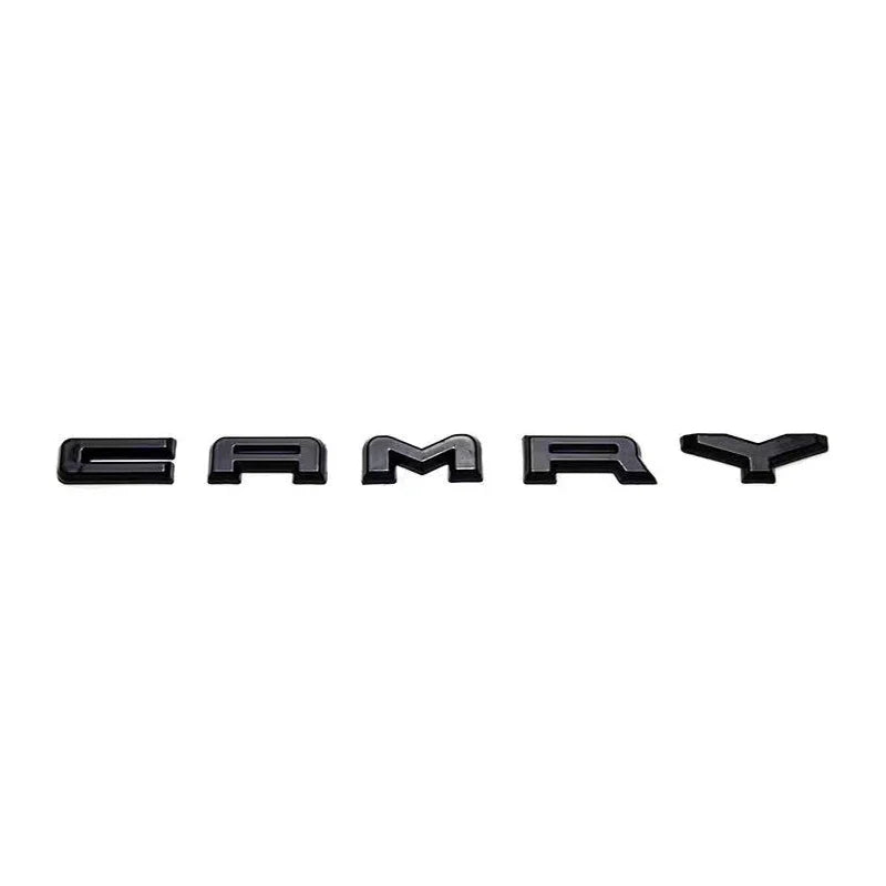 NEW ABS Glossy Black Silver Car Body Trunk Emblem Sticker For  Toyota CAMRY Badge Auto Rear Letter Decal Exterior Accessories