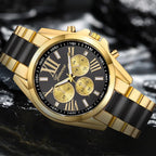 Men Exquisite Watches Luxury Golden Quartz Steel Wristwatch Fashion Classic Masculino Relogio Casual Business Clock Male Saati