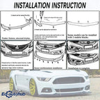Front Bumper Lip Splitter Spoiler for Chevrolet Camaro SS 1LE ZL1 1997-2021 Fits Perfectly Enhance Vehicle's Aesthetic