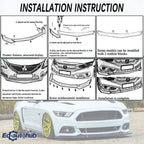 Front Bumper Lip Splitter Spoiler for Chevrolet Camaro SS 1LE ZL1 1997-2021 Fits Perfectly Enhance Vehicle's Aesthetic