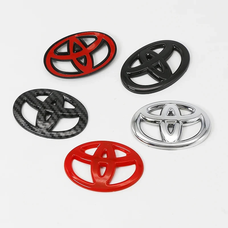3D ABS Steering Wheel Emblem Cover Logo Badge Sticker for Toyota Corolla RAV4 Prius CHR Yaris Avensis Camry Auris Verso Accessor