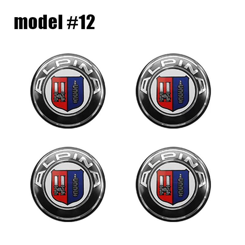 4Pcs 56mm 60mm 65mm Car Wheel Tire Center Emblem Decal For BMW M E90 E60 E46 E39 F10 E87 X3 X4 X1 G30 G20 Cover Hub Caps Sticker