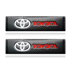 Auto sticker For Toyota Camry Car Seat Belt Cover Carbon Fiber Leather Shoulder Protection Cover Corolla E150 Rav4 Mark 2 Reiz