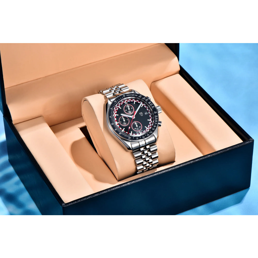PAGANI DESIGN 2026 New Men's Watches Sport Quartz Watch For Men Racing Chronograph Waterproof AR Sapphire crystal Wristwatch Men