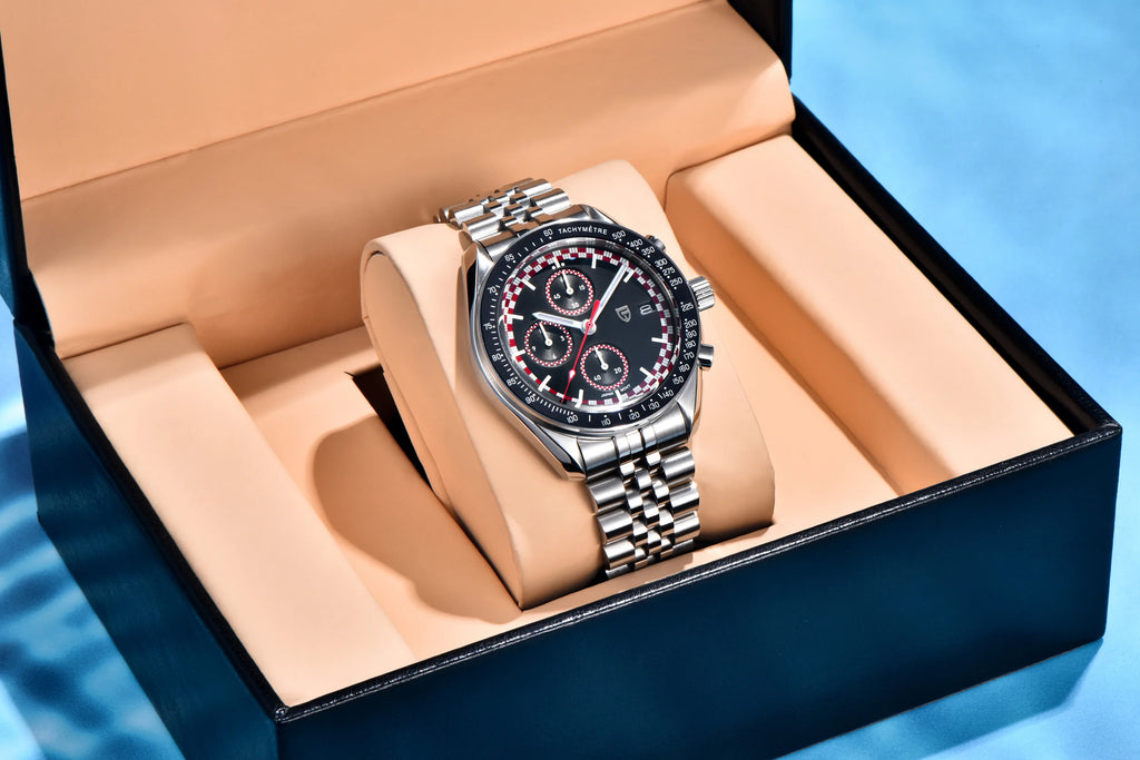 PAGANI DESIGN 2026 New Men's Watches Sport Quartz Watch For Men Racing Chronograph Waterproof AR Sapphire crystal Wristwatch Men