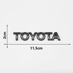 3D ABS Glossy Black Silver Letters Trunk Emblem Stickers Car Accessories Modified For Toyota camry chr corolla rav4 Car Sticker
