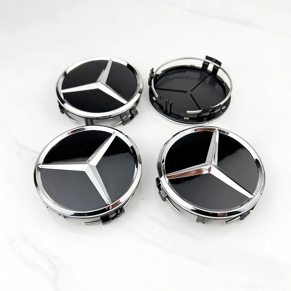4Pcs75mm Wheel hub modification For Mercedes Benz Car Wheel Center C207 C218 A207 C117 CLA CLS E W212 S212 X166 W176 W205 W246