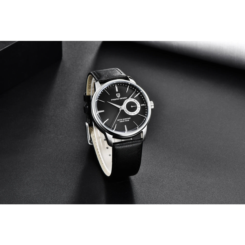 2026 Pagani Design Reloj Hombre PD1654 Quartz Watch Men 100M Water Resistant Leather Strap  Fashion Business Wristwatch reloj