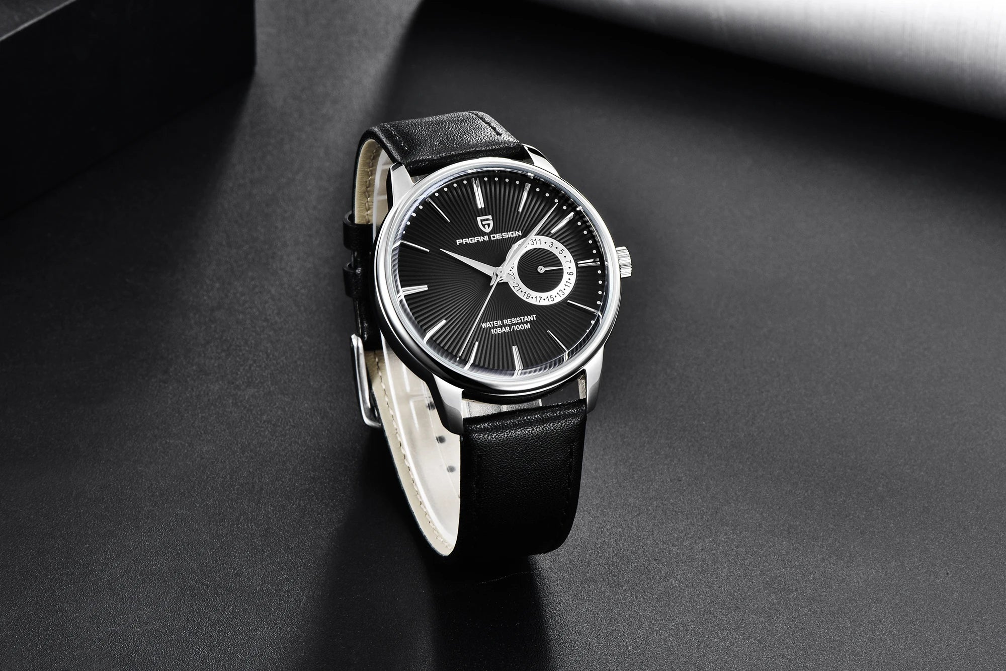 2026 Pagani Design Reloj Hombre PD1654 Quartz Watch Men 100M Water Resistant Leather Strap  Fashion Business Wristwatch reloj