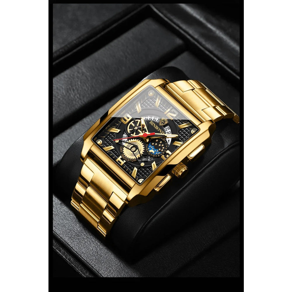 BINBOND Luxury quartz wristwatches luminous waterproof auto date chronograph men's watch business sport fashion casual reloj