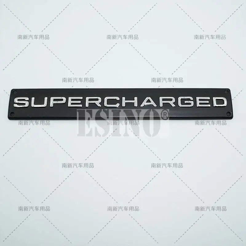 Car Styling Supercharged 3D ABS Adhesive Emblem Rear Trunk Badge Fender Sticker Car Body Decal Auto Accessory