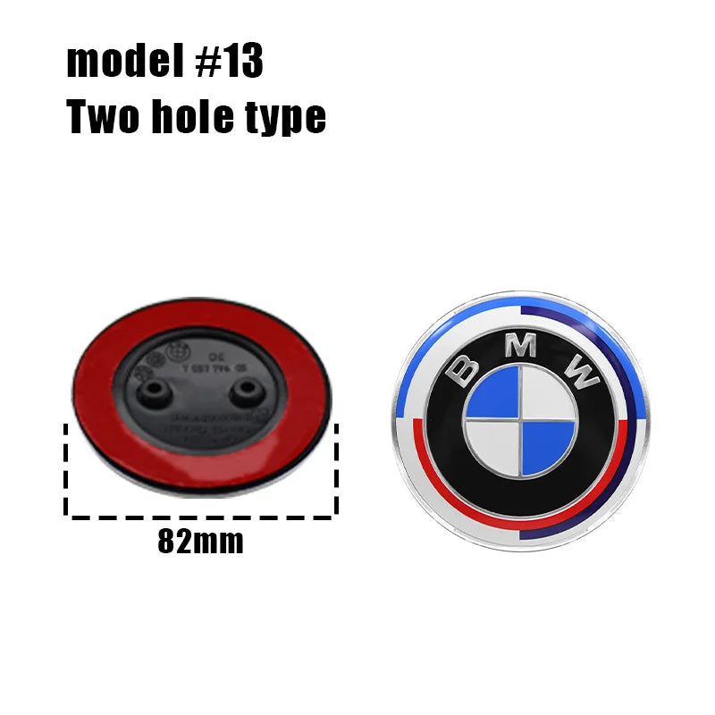 82mm 74mm car Front Hood Emblem rear boot trunk logo For BMW M G20 G32 G11 X3 X5 X4 X6 X7 G30 G12 F40 F30 X1 Accessories
