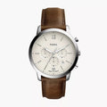 Fossil FS5380 Men's Watch Neutra Chronograph Quartz Leather Strap Vintage Casual Business Wristwatch for Men
