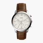 Fossil FS5380 Men's Watch Neutra Chronograph Quartz Leather Strap Vintage Casual Business Wristwatch for Men