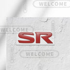 3D Metal SR Logo Car Letter Emblem Badge Sticker Trunk Decals For Nissan Altima Kicks Sentra Maxima X-Trail Styling Accessories