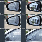 Pegatina antiniebla a prueba de lluvia para coche, película impermeable para ventana transparente, accesorios de película para espejos de motocicleta y coche
