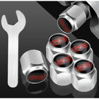 Car Wheel Tire Valve Stem Caps Air Cover with Wrench for Subaru Forester Ascent BRZ STI Exiga Legacy Outback Tribeca WRC WRX XV
