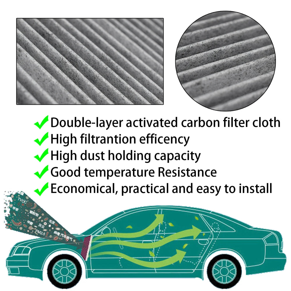 For MINI Cooper R56 Clubman Clubvan R55 Convertible R57 Coupe R58 Roadster R59 Pollen Cabin Air Conditioning Filter 64319127516