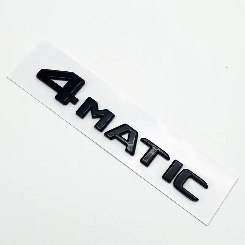 Black Silve Letters E200 E260 E300 E400 E450 E220d E350d E400d 4Matic ABS Emblem for Mercedes Benz Car Trunk Logo Sticker