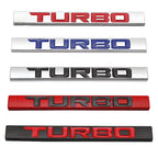 3D Metal Turbo Logo Car Rear Trunk Emblem Badge Sticker Accessories For Audi Volkswagen Ford Nissan Toyota Honda Jeep Volvo Opel