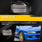 2X Front Corner Side Marker Light Parking Light Turn Signal Light LED For 1995 1996 1997 1998 1999 2000 2001 Subaru Impreza WRX