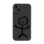 Cartoon Matchman Phone Case For iPhone 11 12 13 14 15 Pro Max XR XS X 7 8 Plus SE 2020 Shockproof Matte Soft TPU Silicone Cover