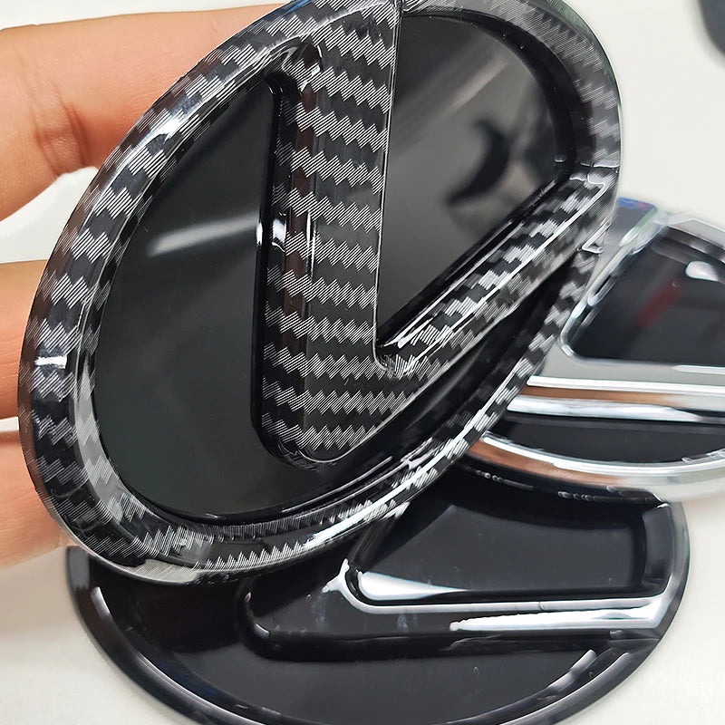 100/110/120/130/140/150/160mm Car Rear Trunk Emblem Front Grille Logo For Lexus ES RX NX LS UX LM LX GX LC RZ IS CT GS RC HS SC