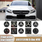 1pcs For Mercedes Benz B/C/E/S W176 W246 W205 W212 W207 W217  W166 X166 X156 X204 Front Grille Emblem Star Badge