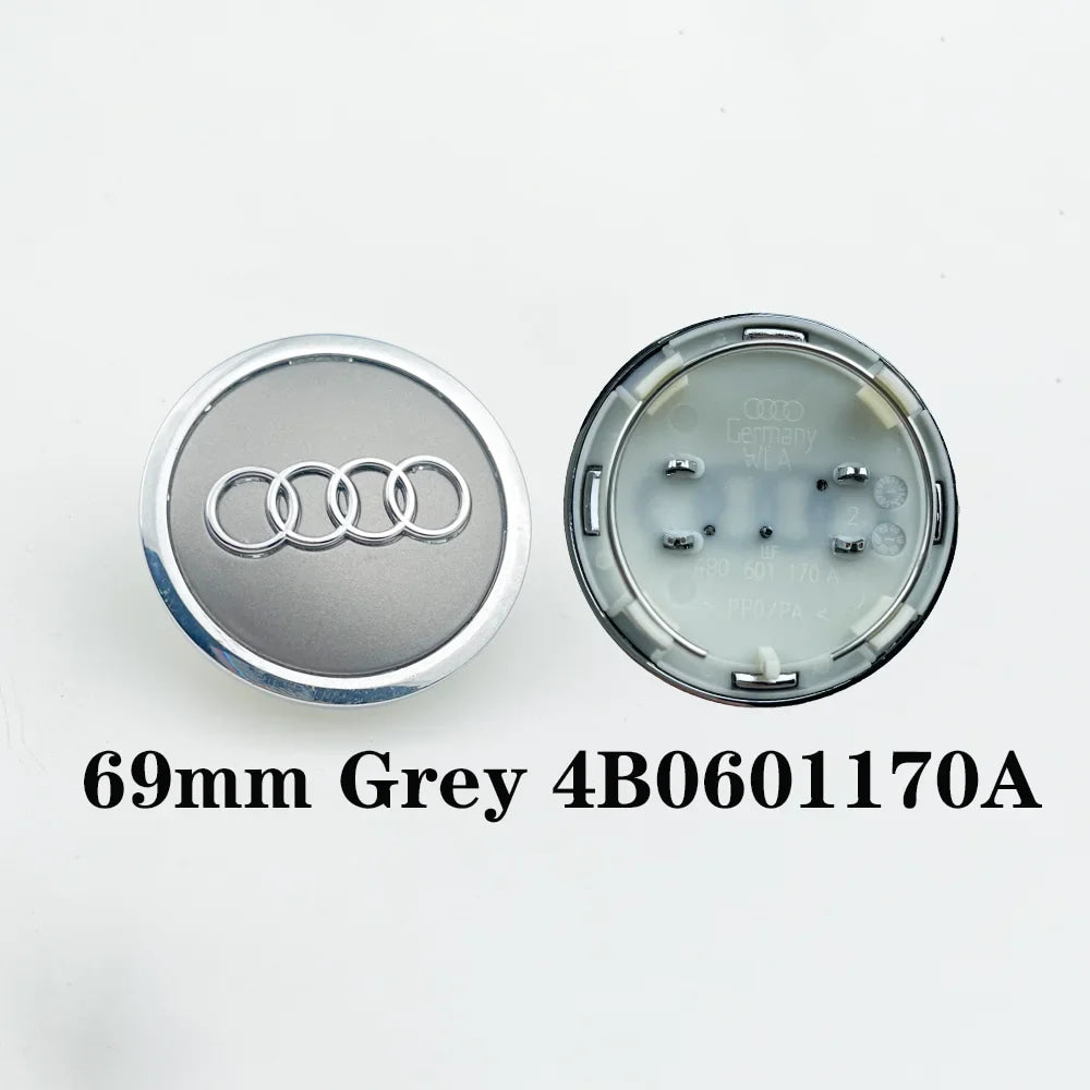4pcs Set Audi Car Wheel Center Caps 60mm 61mm 69mm 68mm Styling Hub Covers Compatible with A3 A4 A5 A6 A7 A8 S4 S6 4B0601170
