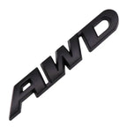 3D Metal Car Letters AWD Logo Emblem Sticker Fender Trunk Badge Accessories For Honda Civic CRV Subaru Mazda Toyota RAV4 Kia