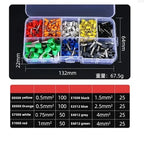 400 Uds Kit de terminales de engarzado conector de cable terminador de engarzado Termina aislado prensado en frío E0508 7508 1008 1510 2512 4012