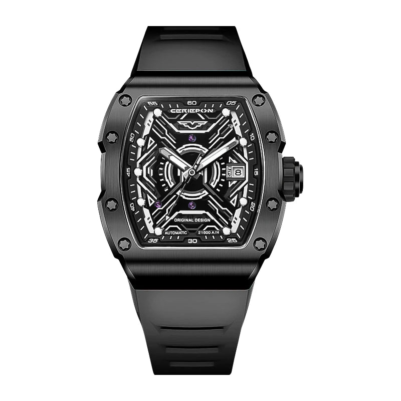 Pagani Designs-reloj automático de acero inoxidable para hombre, cronógrafo mecánico con esfera de grafiti Richard, complemento masculino de buceo