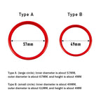 Car Steering Wheel Aluminum Alloy Ring Trim Sticker For Mercedes Benz A C E Class CLA GLA GLC GLE GLK W204 W212 C117