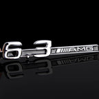 3D ABS Car Styling Logo 3.2 5.5 6.3 6.5 AMG Badge Fender Side Rear Trunk Sticker for Mercedes Benz A CLA GLC W108 W222 C180 W190