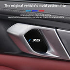 4Pcs Car Inner Door Bowl Guard Stainless Steel For BMW X5 G05 2019-2026 Car Door Handle Protective Trim Exterior Accessories