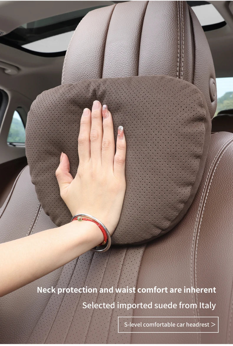 For Ford STline Focus Mondeo Explorer Edge Fiesta Fusion Kuga Escape Auto Headrest Neck Support Lumbar Cushion Soft Neck Pillow