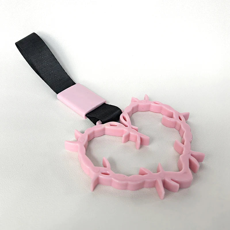 JDM Racing New Handle Hand Strap Heart Ring Styling Drift Charm Strap Drift Auto Accessories Car Strap Front and Rear Bumper Dec