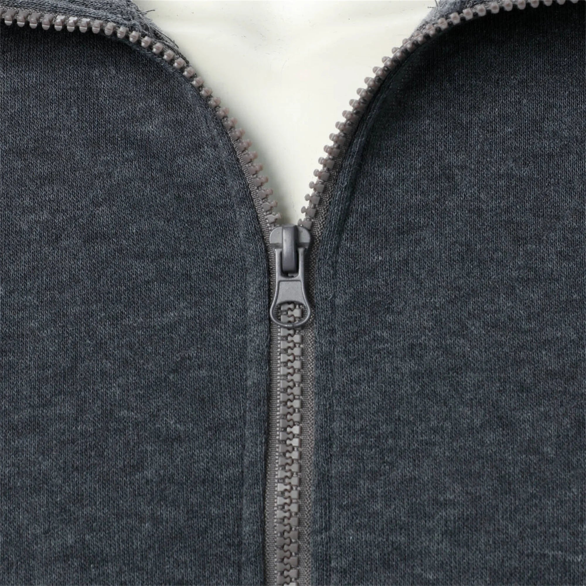 Chaqueta deportiva informal con cuello levantado y cremallera para hombre, top de color sólido para hombre