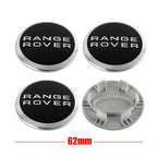 4pcs 62mm Car Styling Car Wheel Center Hub Cap Covers Badge For Landrover SVR Discovery Velar Evoque Range Rover L322 L405 L320