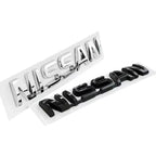 ABS Car Rear Trunk Letters Logo Badge Emblem Sticker For Nissan Qashqai Juke Pulsar Sentra Altima Patrol Micra Rogue Almera