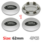 4Pcs 62mm Premium ABS Car Wheel Center Hub Caps Emblem Badge For Range Rover L322 L405 Evoque Discovery Velar SVR Accessories